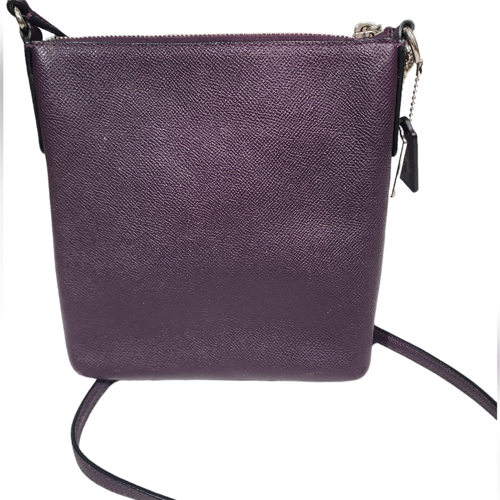 Coach Deep Purple Leather Crossbody Bag Gem